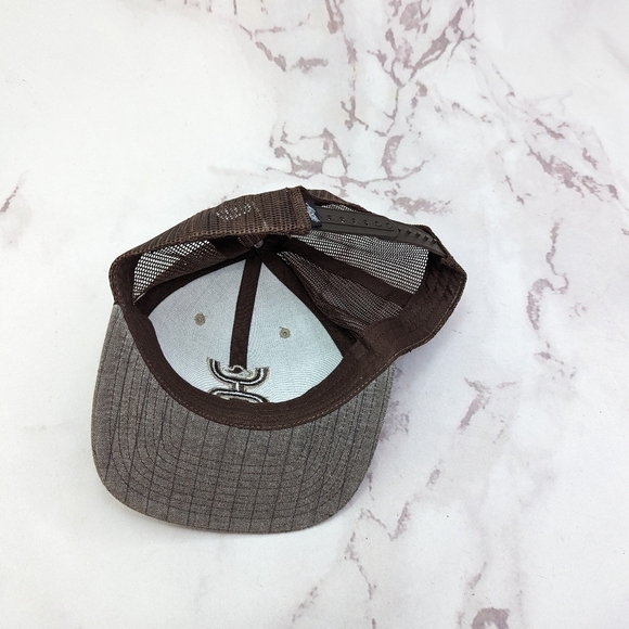 Hooey Trucker Hat Men Snap Back Mesh Brown Stripe Original Classic O Embroidered - Picture 5 of 8
